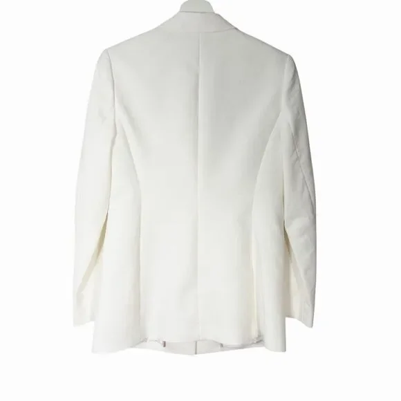 TAILORED By Rebecca Taylor Eyelet Floral Blazer 2 XS 2 Button $550